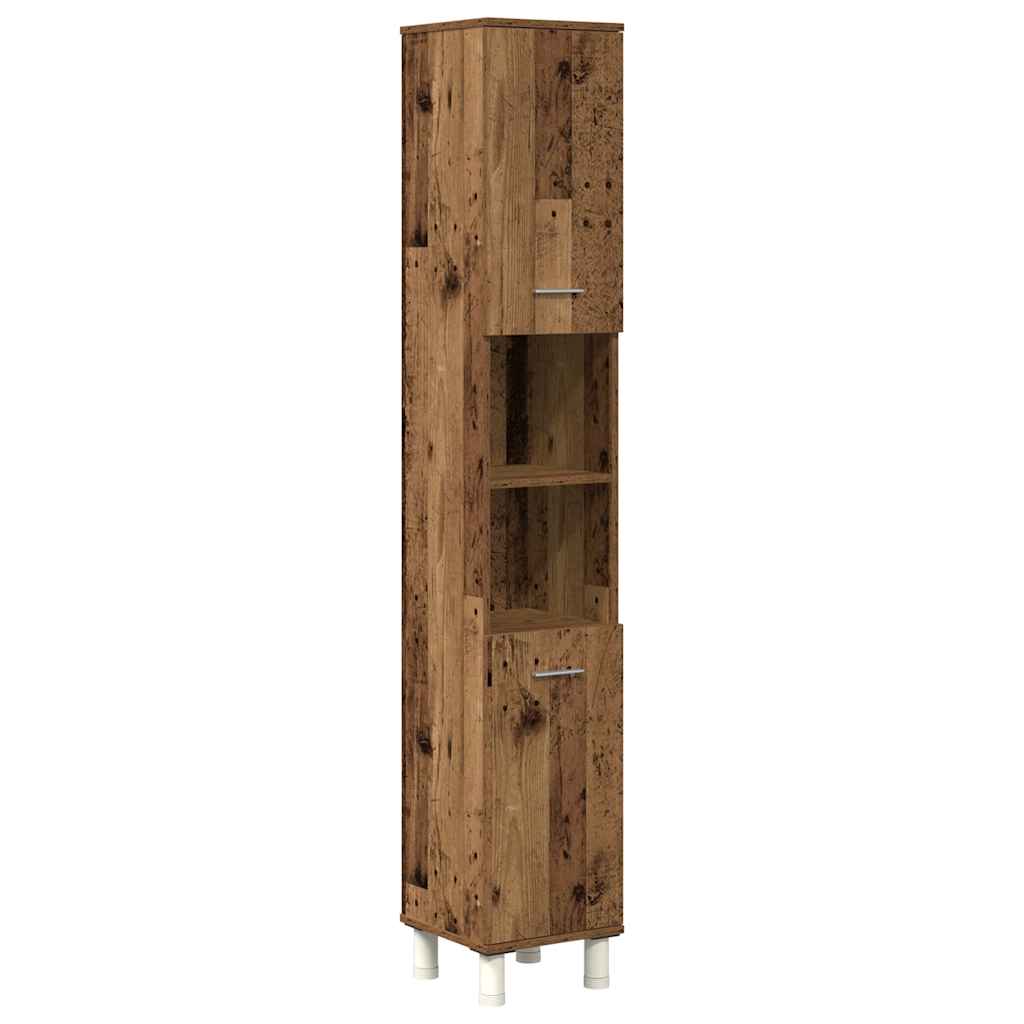 3 Piece Bathroom Furniture Set Engineered Wood