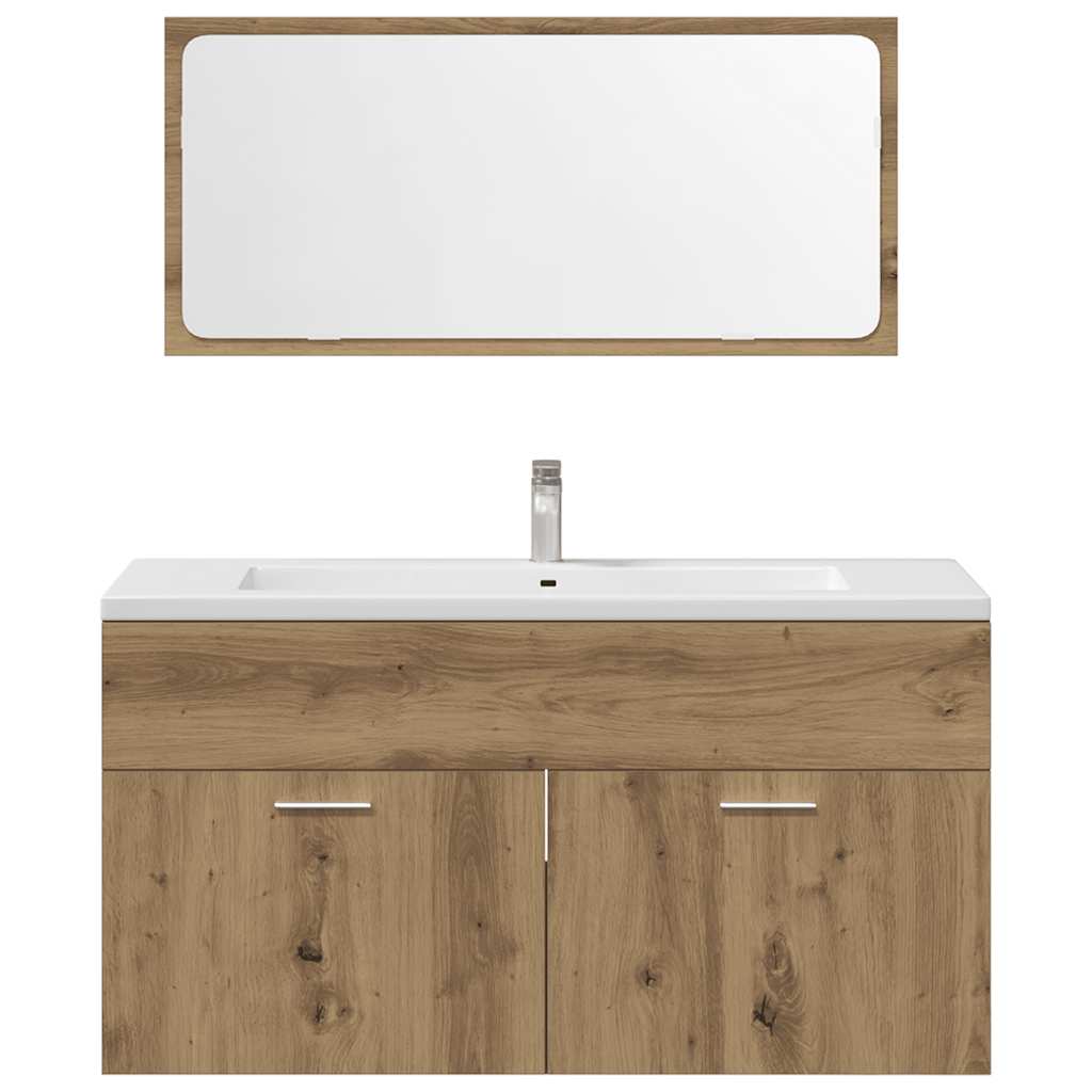 4 Piece Bathroom Furniture Set Engineered Wood