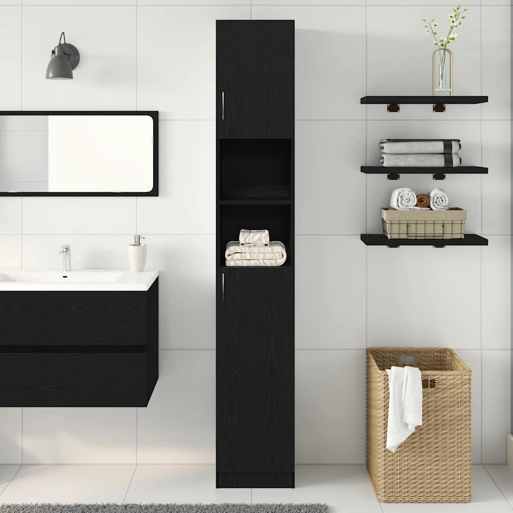 Bathroom Cabinet 32X25.5X190 Cm Engineered Wood