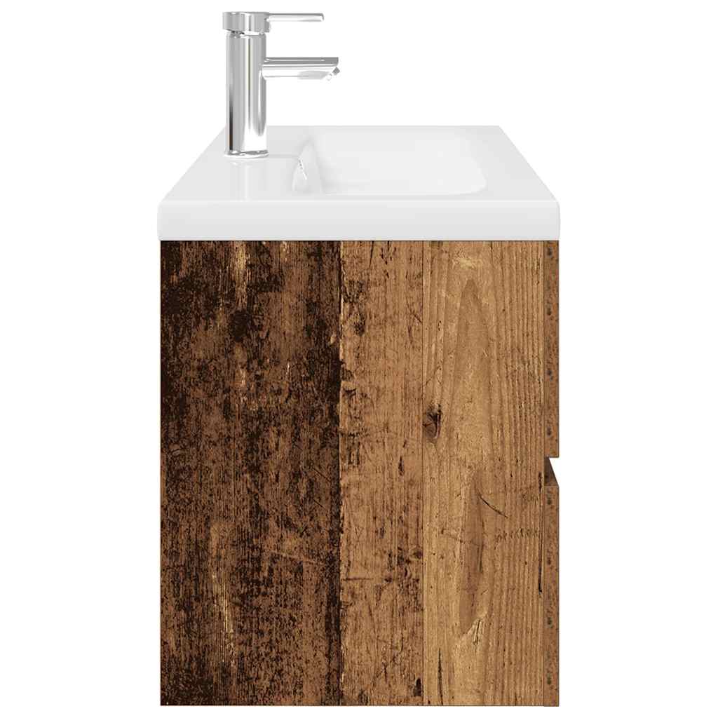 Sink Cabinet With Built-In Basin And Faucet