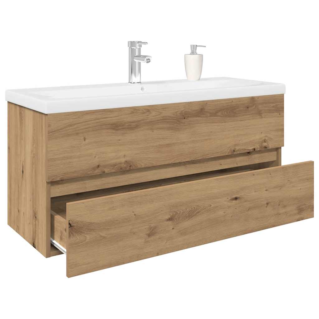 Sink Cabinet With Built-In Basin And Faucet
