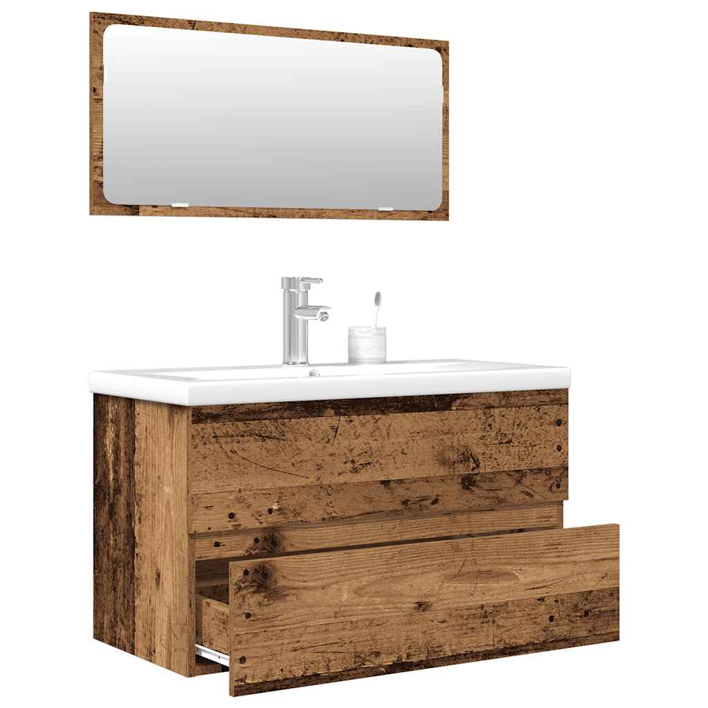 Bathroom Furniture Set Engineered Wood