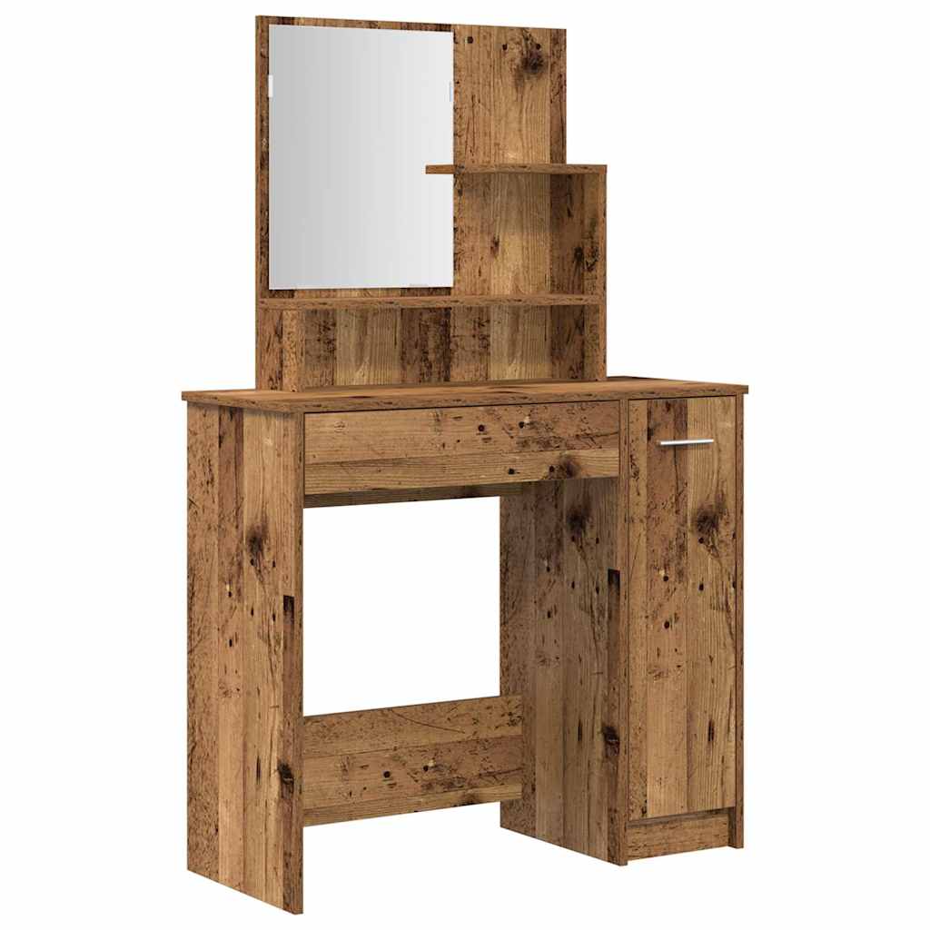 Dressing Table Set Engineered Wood