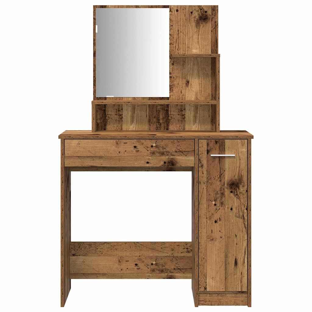 Dressing Table Set Engineered Wood