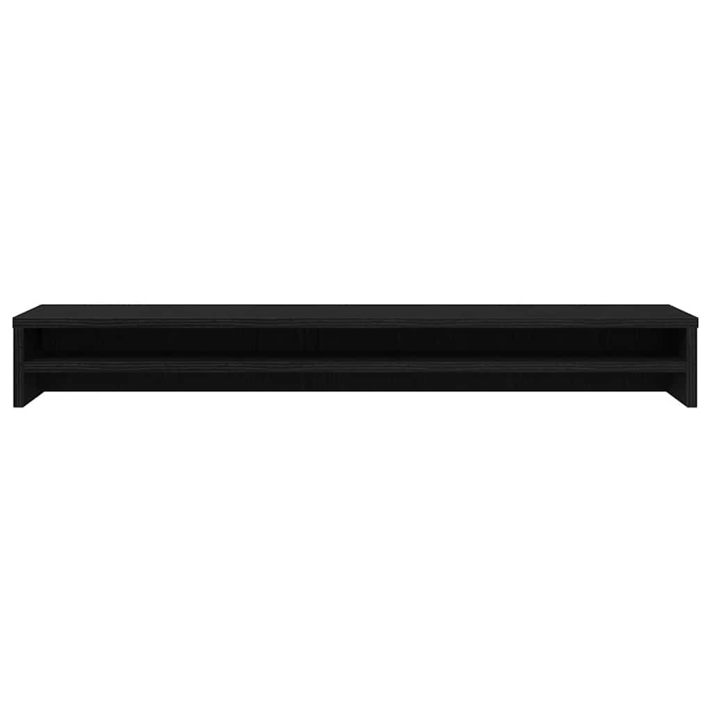 Monitor Stand Black Oak 100X24X13 Cm Engineered Wood