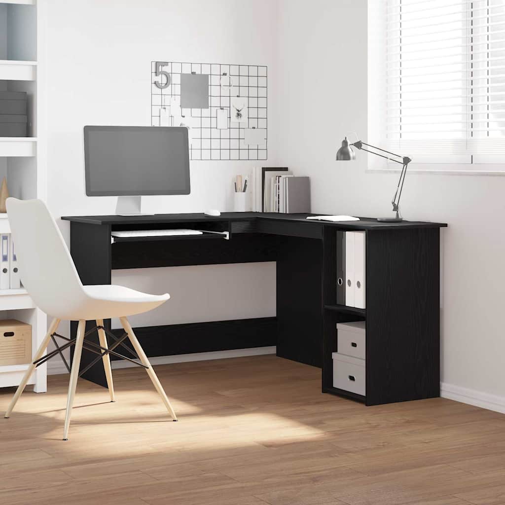 L-Shaped Corner Desk 120X140X75 Cm Engineered Wood