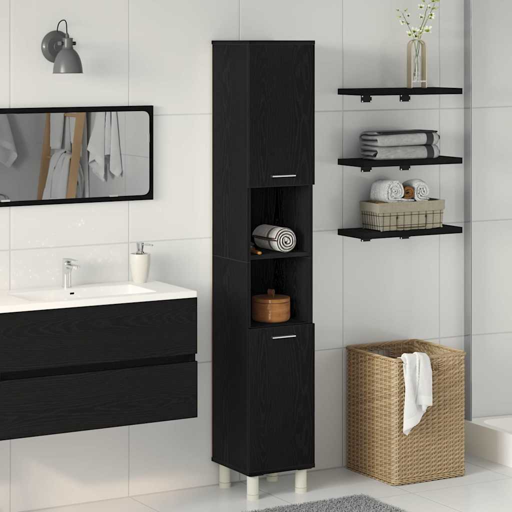 Bathroom Cabinet 30X30X179 Cm Engineered Wood