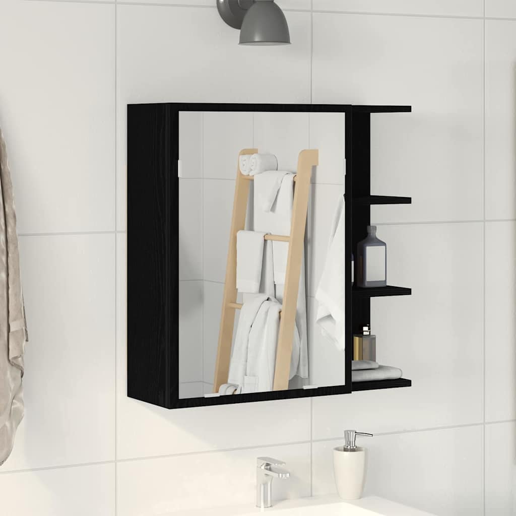 Bathroom Mirror Cabinet 62.5X20.5X64 Cm Engineered Wood