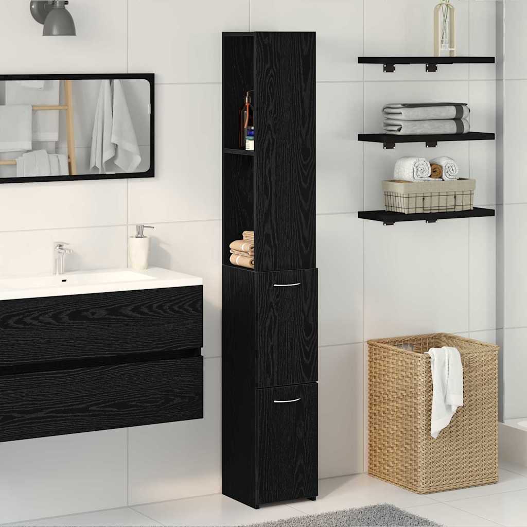 Bathroom Cabinet 25X26.5X170 Cm Engineered Wood