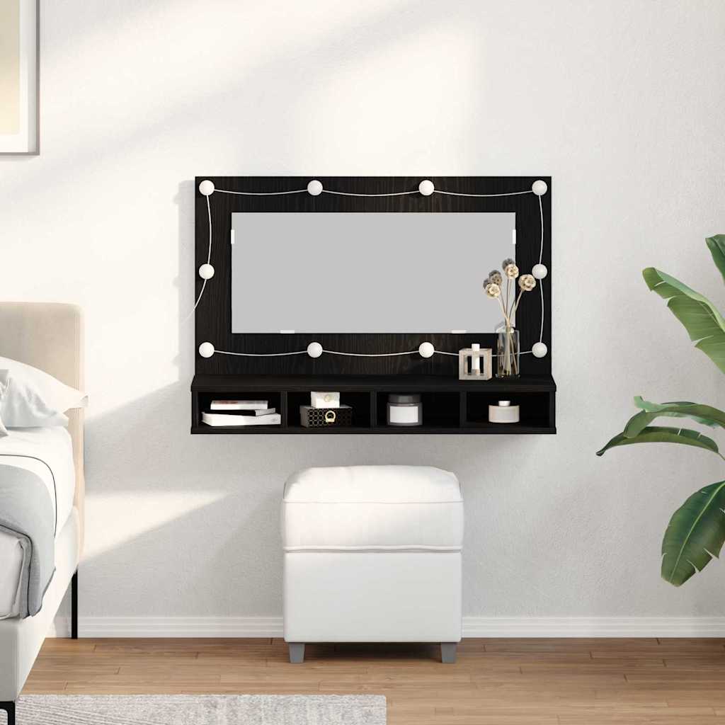 Mirror Cabinet With Led 90X31.5X62 Cm