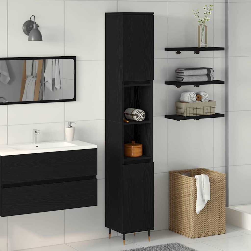 Bathroom Cabinet 30X30X190 Cm Engineered Wood