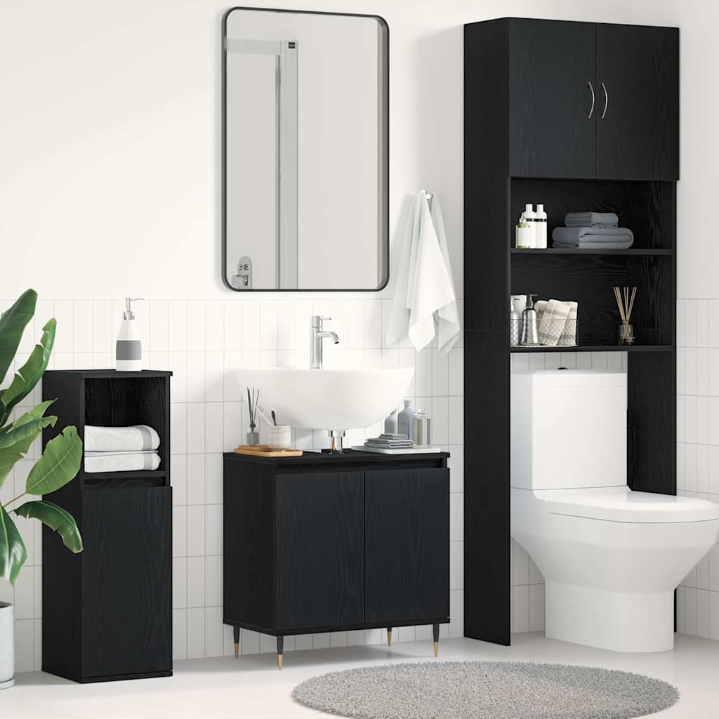 Bathroom Cabinet 58X33X60 Cm Engineered Wood