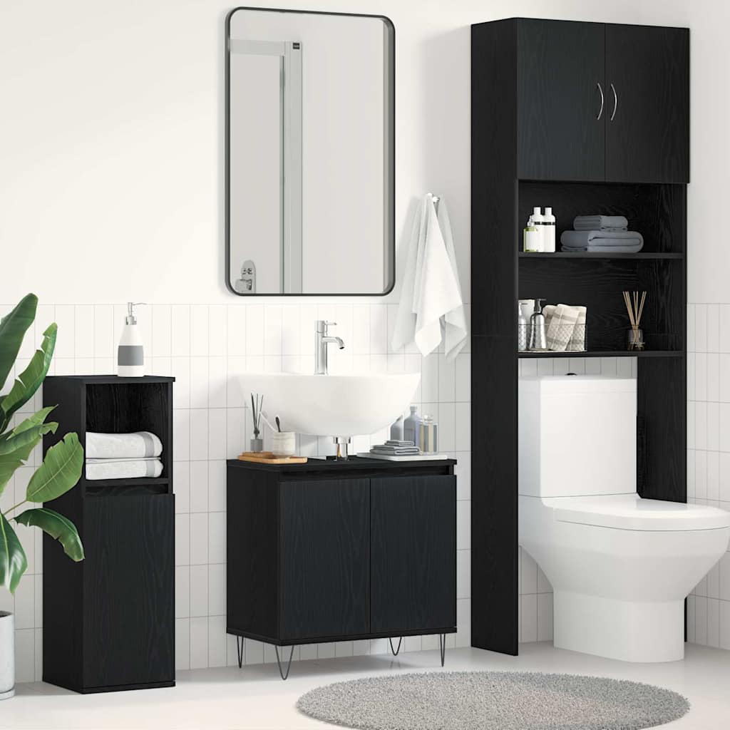 Bathroom Cabinet 58X33X60 Cm Engineered Wood
