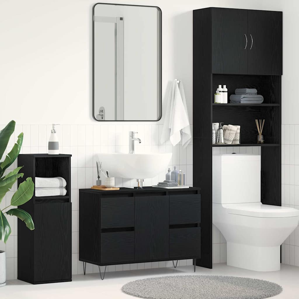 Bathroom Cabinet 80X33X60 Cm Engineered Wood