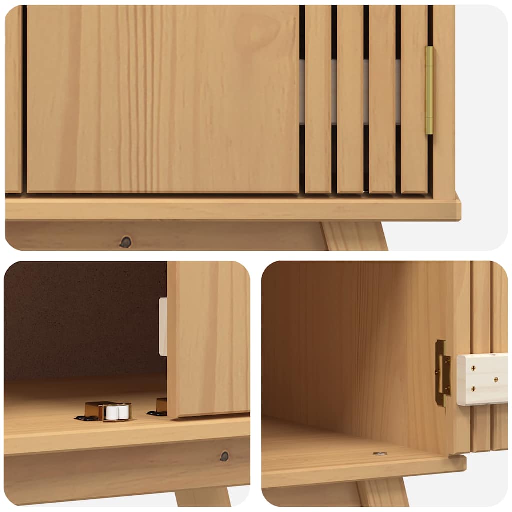 Sink Base Cabinet With Shelf Olden Brown 114 X 43 X 73.5 Cm