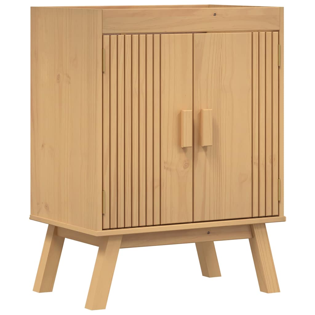 Sink Base Cabinet With Shelf Olden Brown 114 X 43 X 73.5 Cm