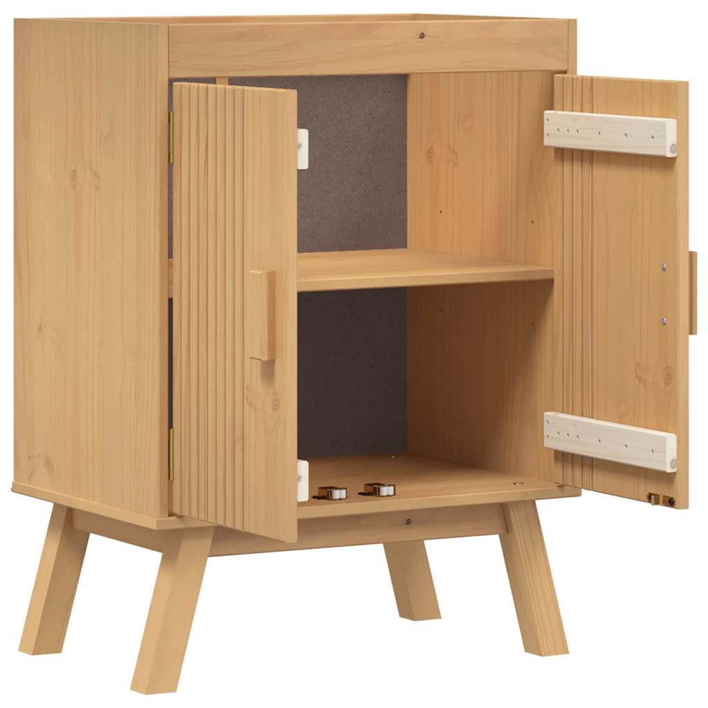 Sink Base Cabinet With Shelf Olden Brown 114 X 43 X 73.5 Cm