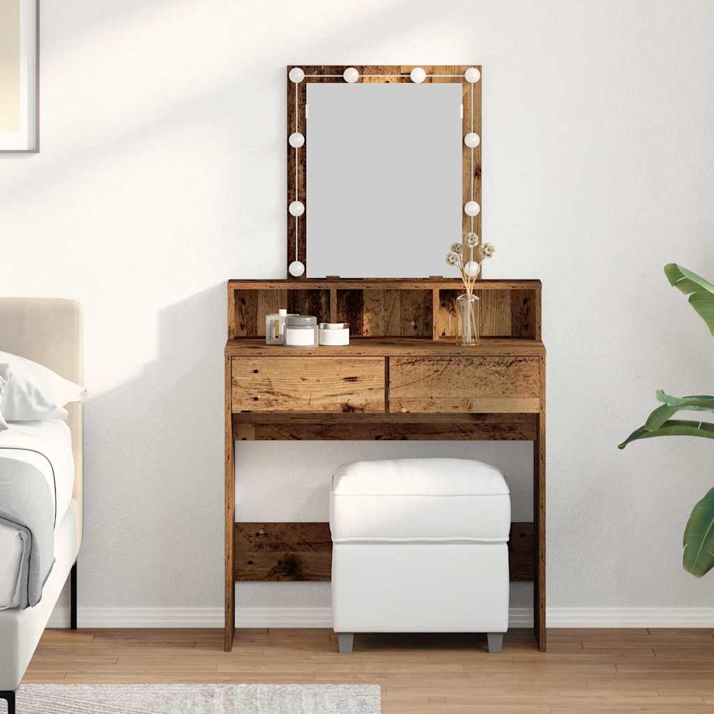 Dressing Table 80 X 41 X 144.5 Cm Engineered Wood