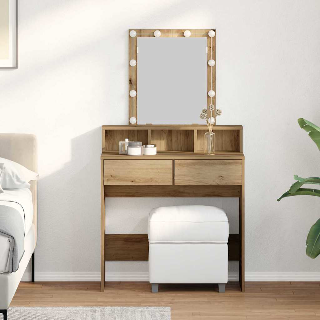 Dressing Table 80 X 41 X 144.5 Cm Engineered Wood
