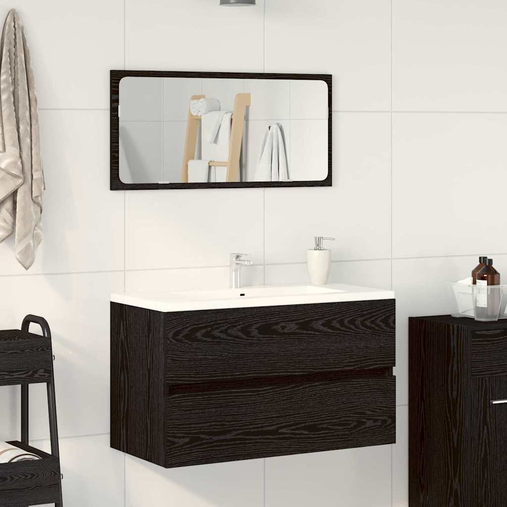 2 Piece Bathroom Furniture Set Engineered Wood