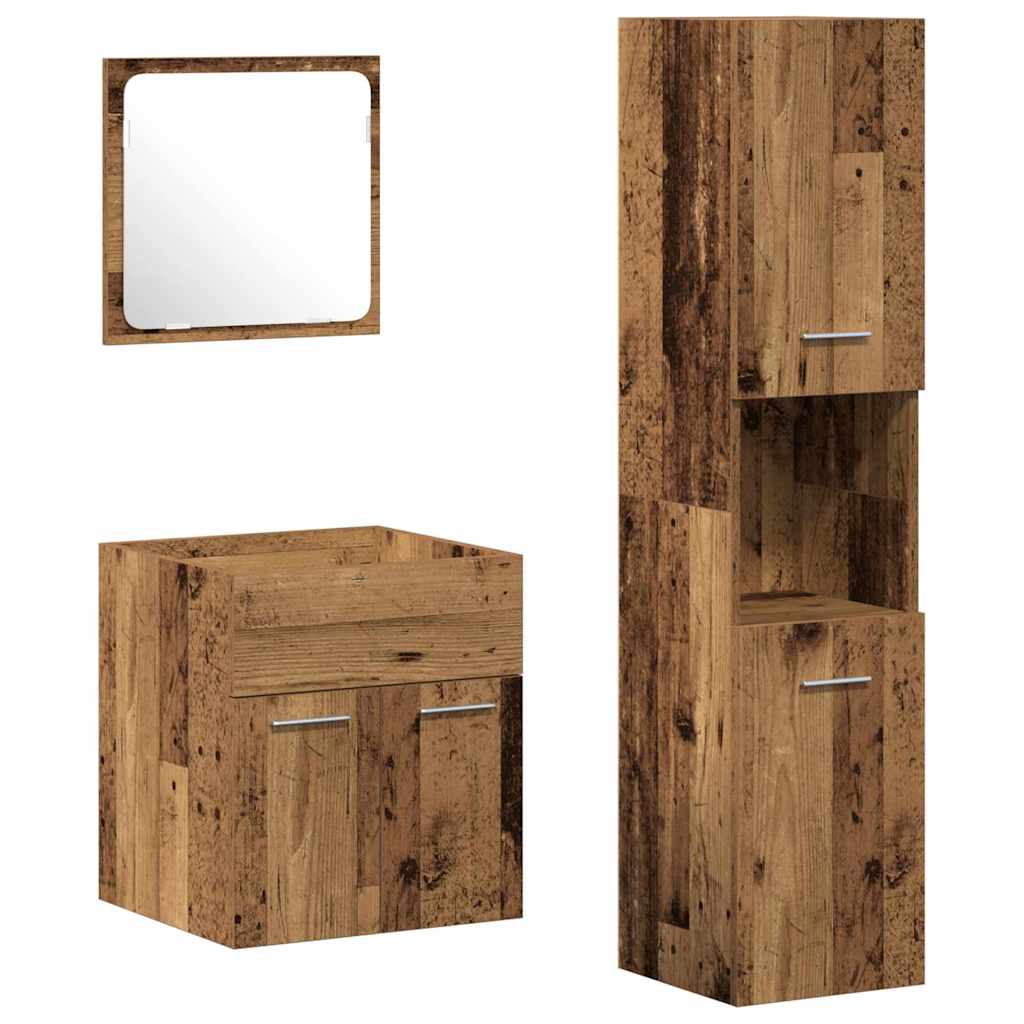 Bathroom Furniture Set 3 Pcs