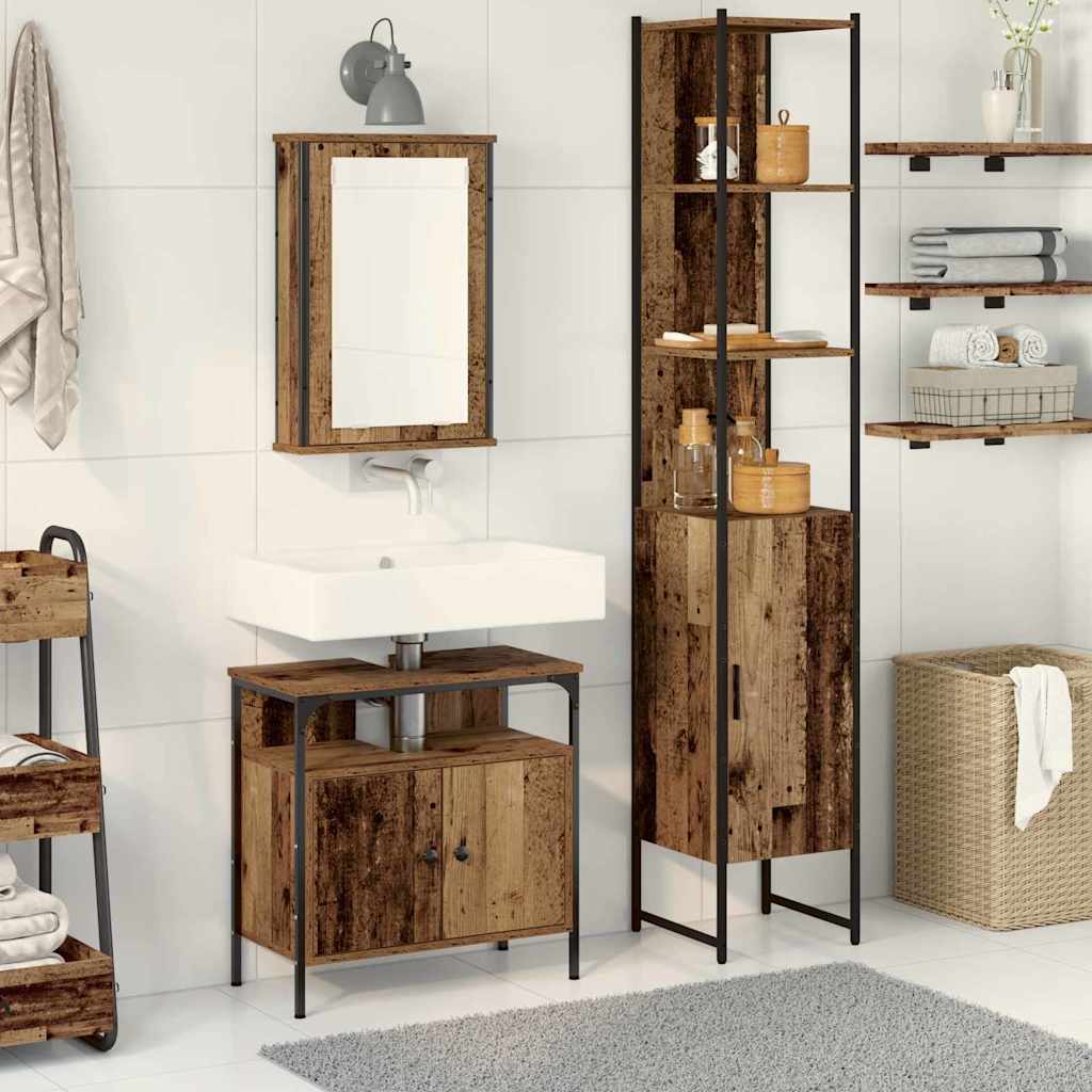 Bathroom Furniture Set 3 Pcs 33 X 33 X 185.5 Cm