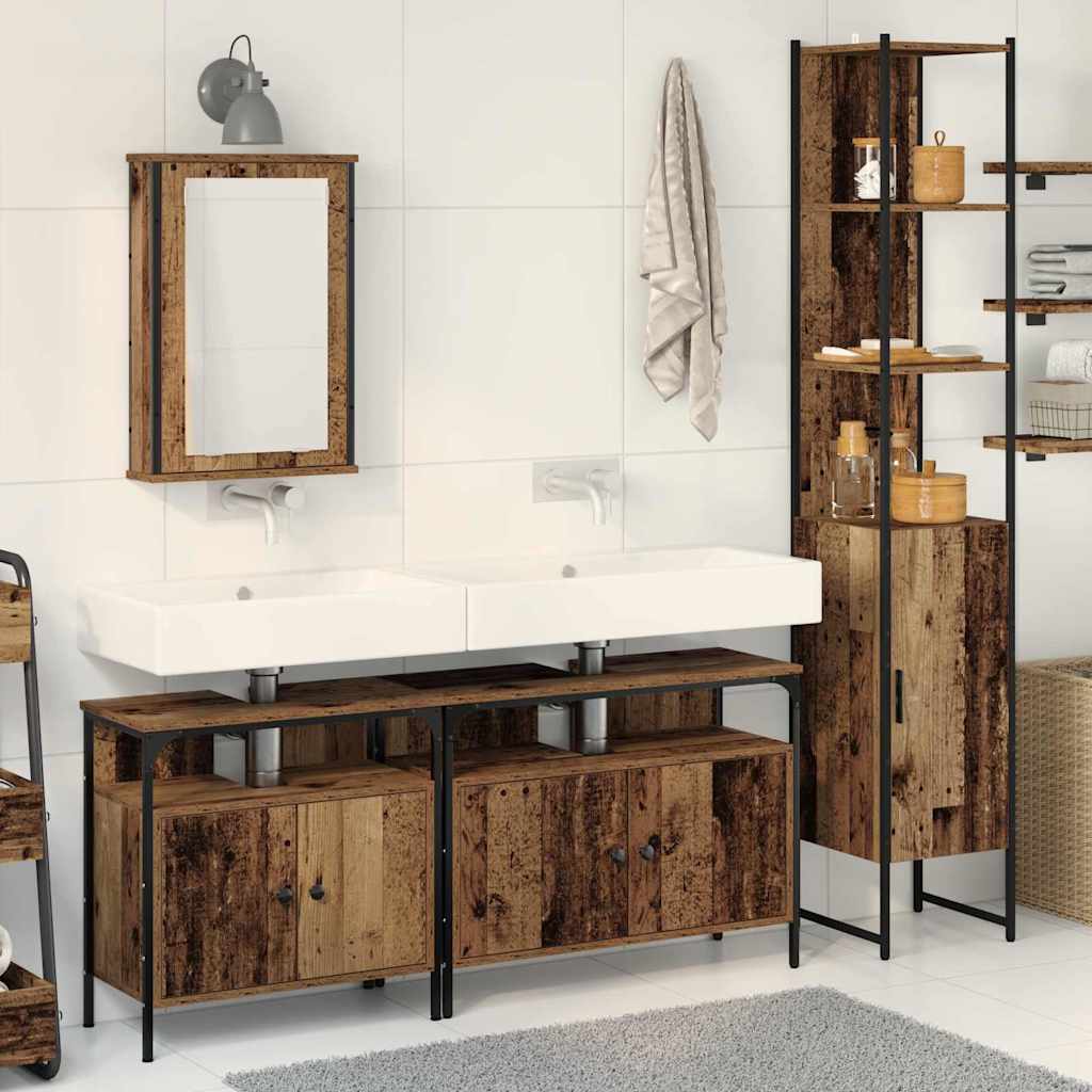 Bathroom Furniture Set 4 Pcs 33 X 33 X 185.5 Cm