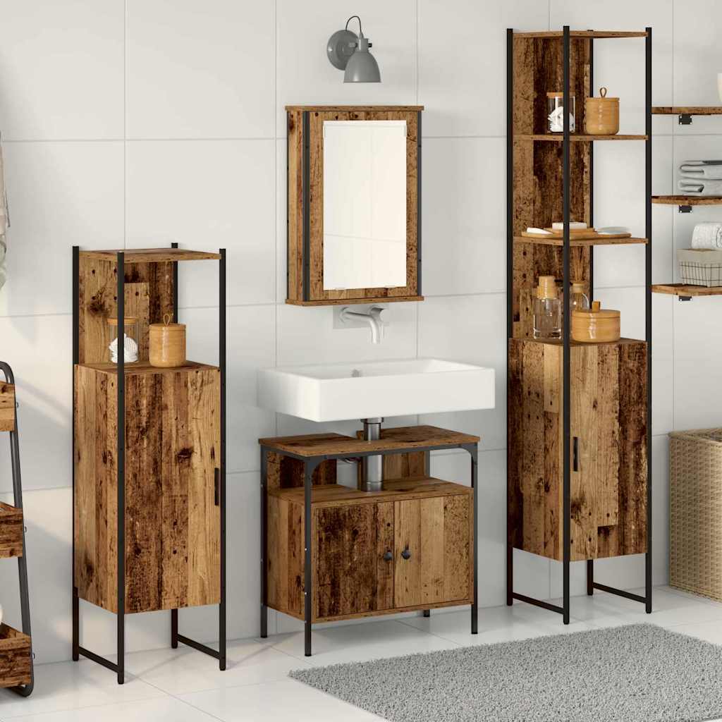 Bathroom Furniture Set 4 Pcs 33 X 33 X 185.5 Cm