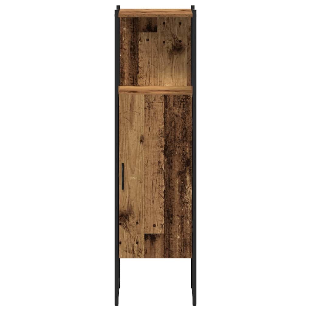 Bathroom Furniture Set With Door 4 Pcs Brown 33 X 33 X 185.5 Cm