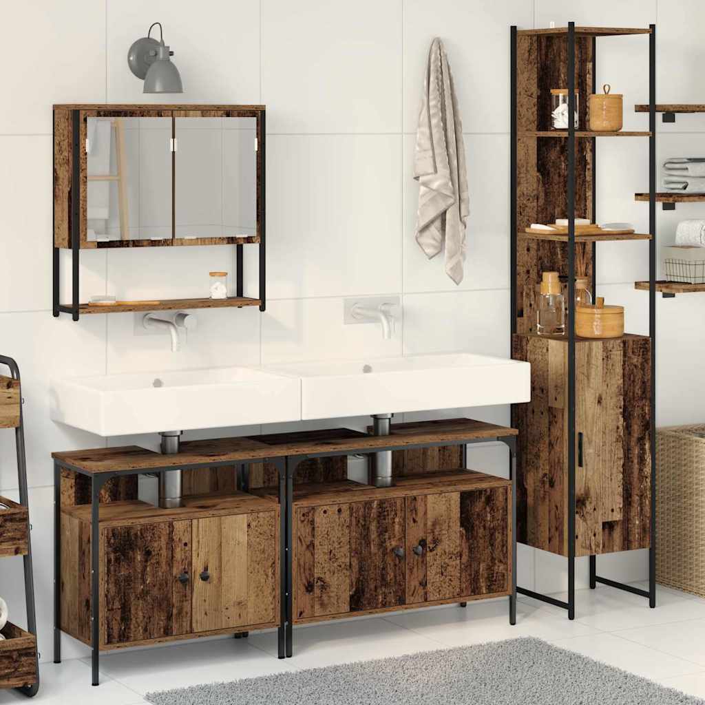 Bathroom Furniture Set 4 Pcs 33 X 33 X 185.5 Cm