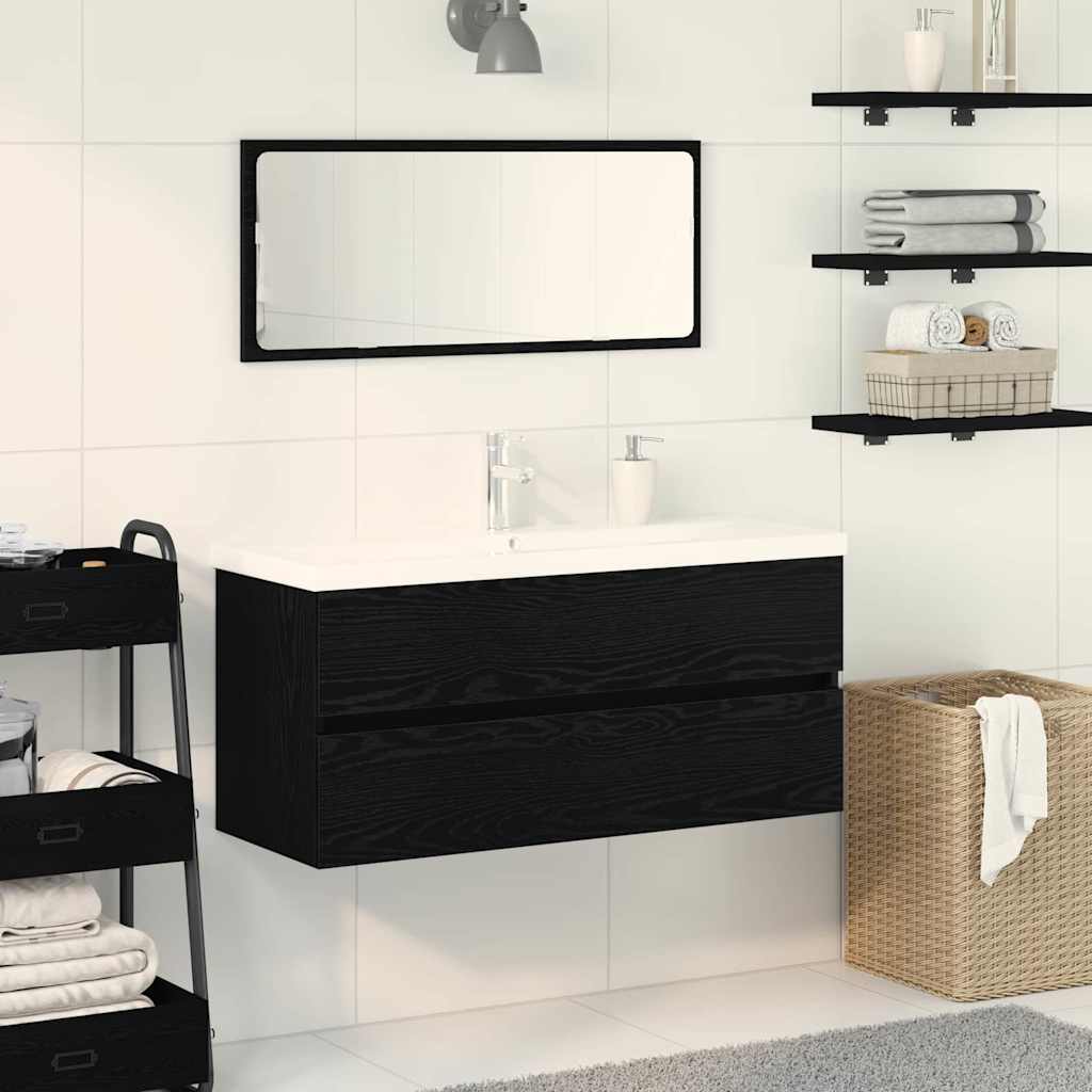 Sink Cabinet With Built-In Basin And Faucet