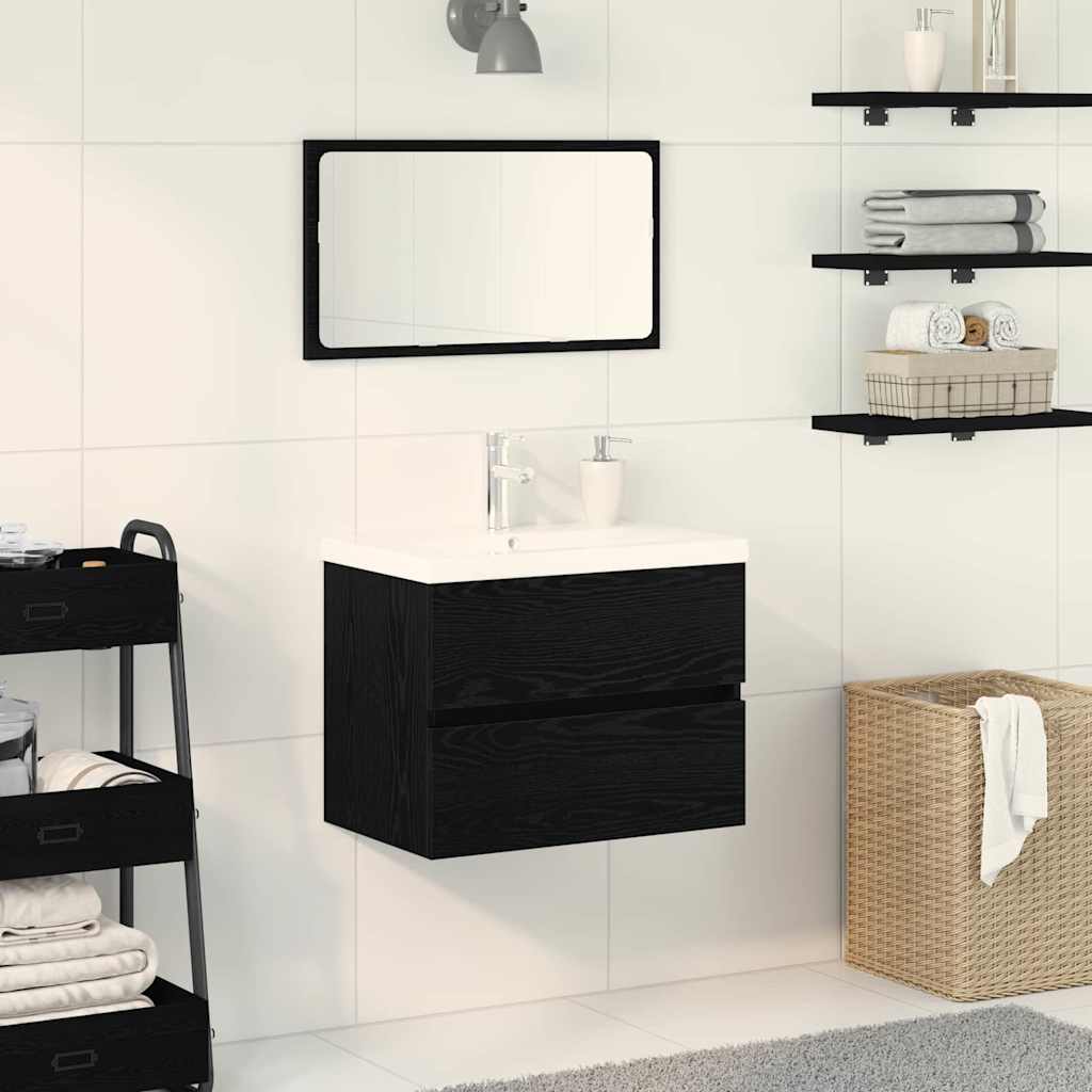 Sink Cabinet With Built-In Basin And Faucet
