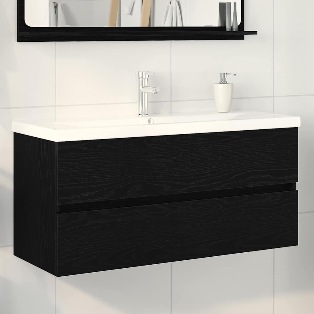 Sink Cabinet With Built-In Basin And Faucet