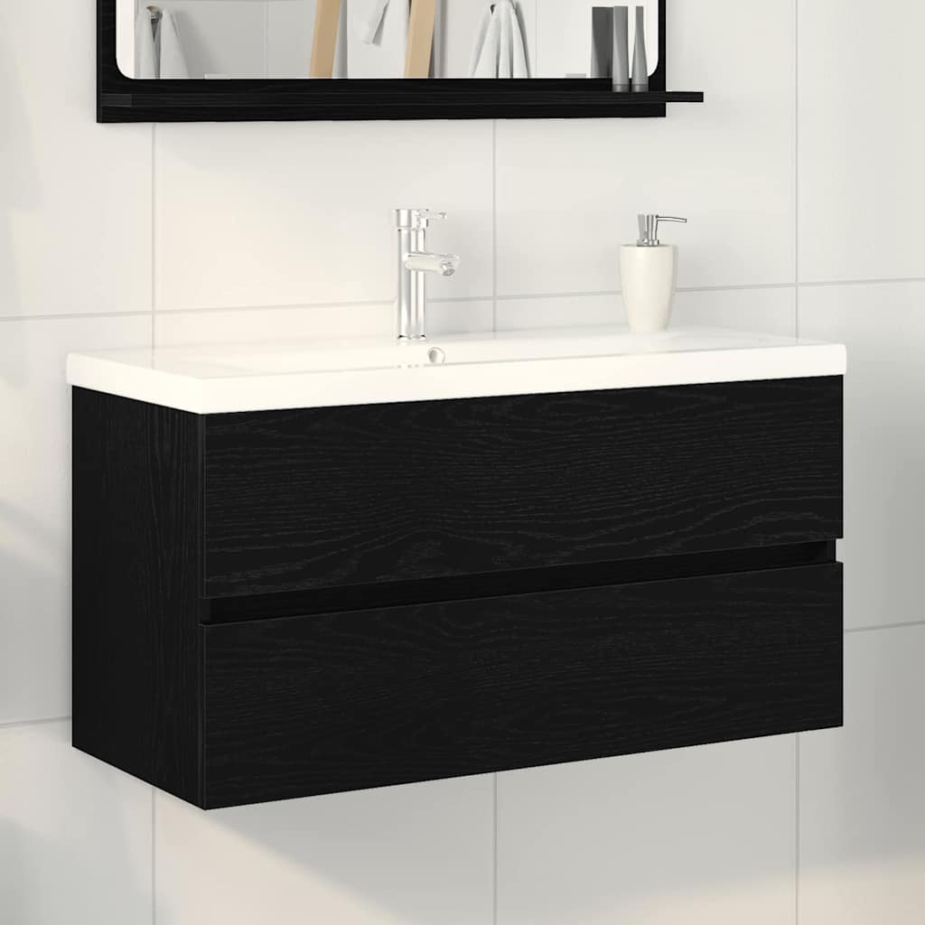 Sink Cabinet With Built-In Basin And Faucet