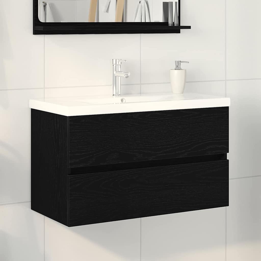 Sink Cabinet With Built-In Basin And Faucet