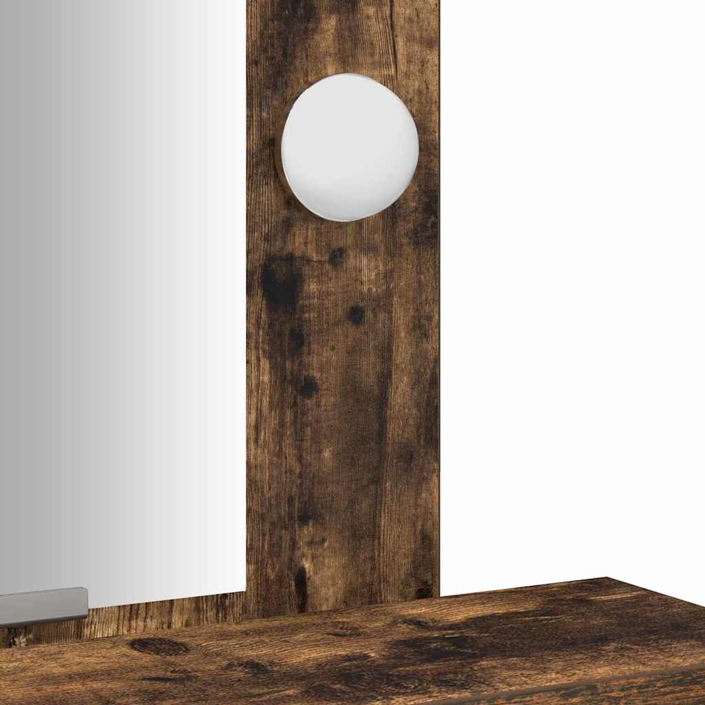Dressing Table Brown Engineered Wood