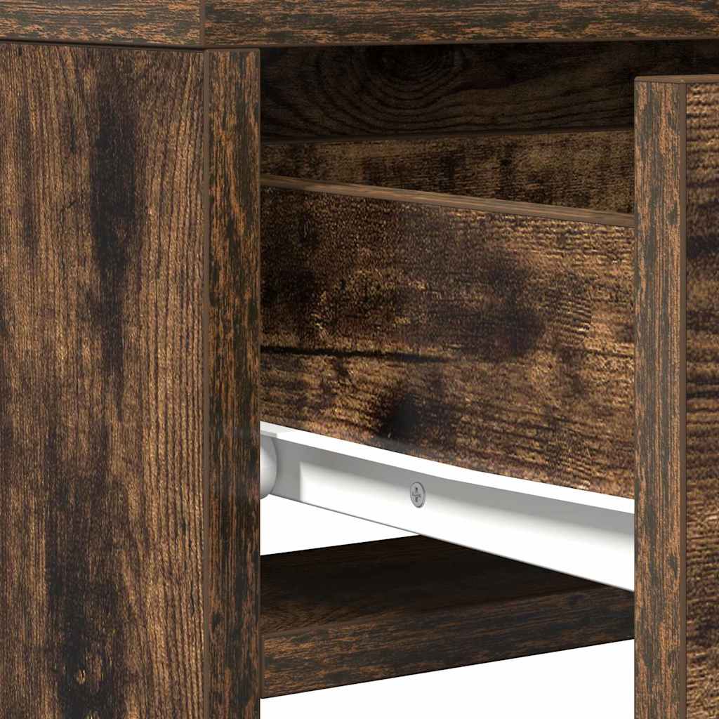 Dressing Table Brown Engineered Wood