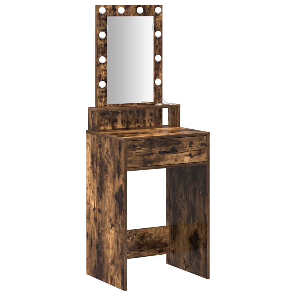 Dressing Table Brown Engineered Wood