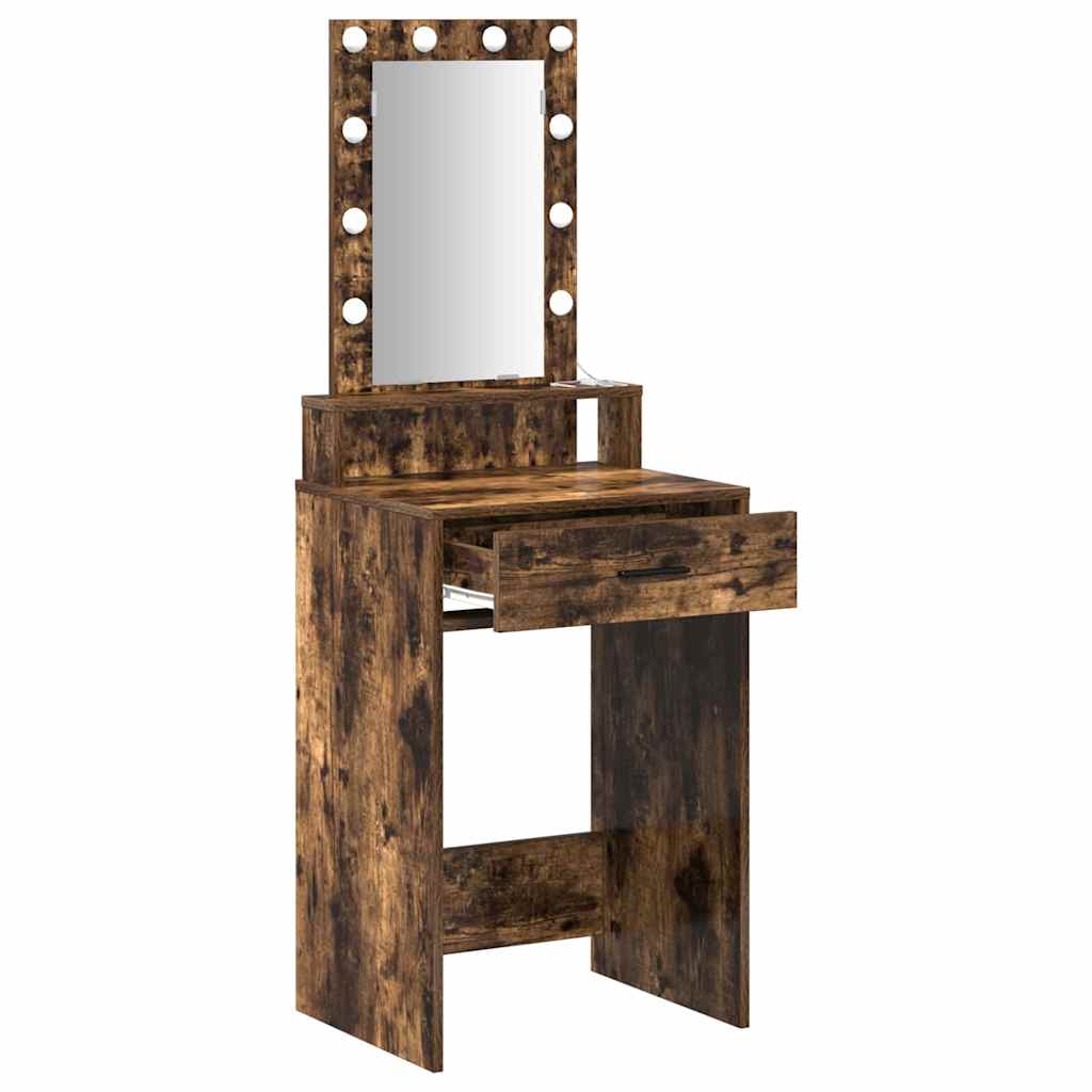 Dressing Table Brown Engineered Wood