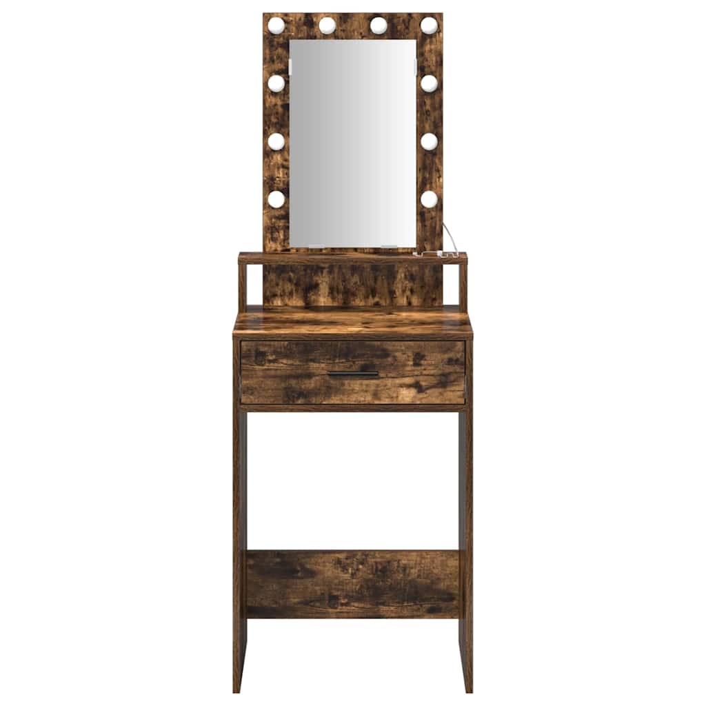 Dressing Table Brown Engineered Wood