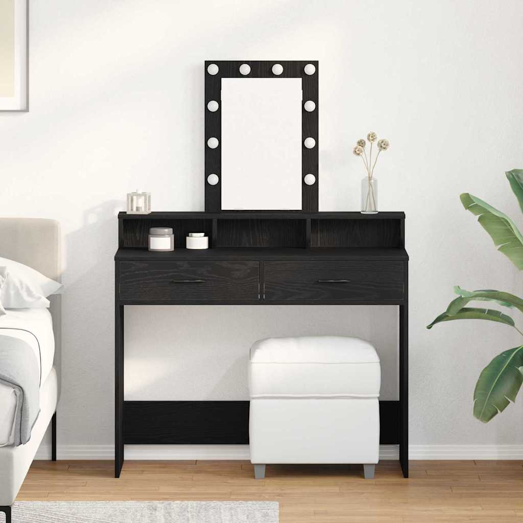 Dressing Table Brown Engineered Wood