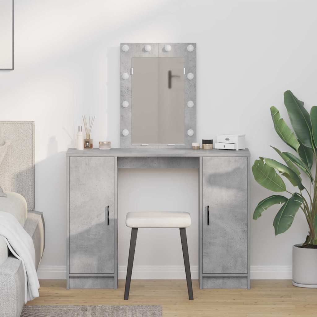 Dressing Table Brown 102 X 33 X 135 Cm Engineered Wood