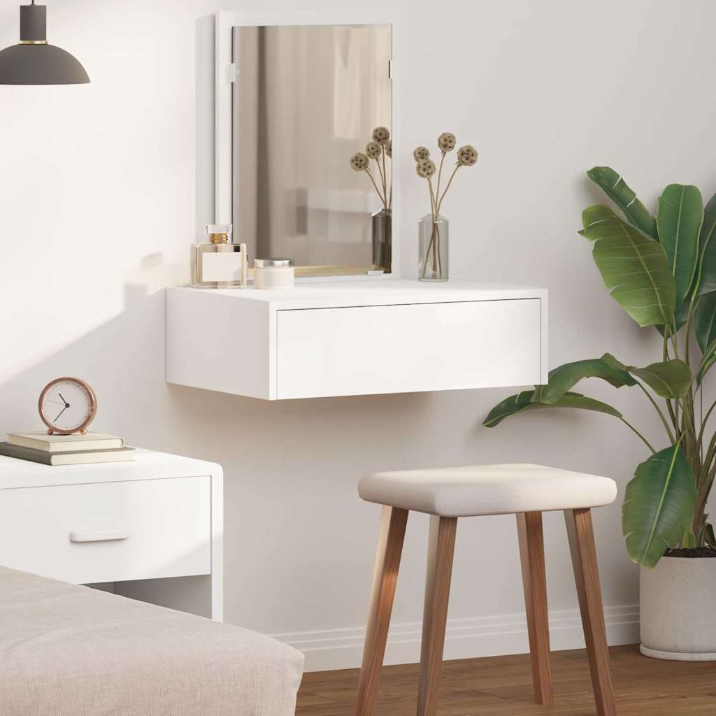 Dressing Table Brown Engineered Wood