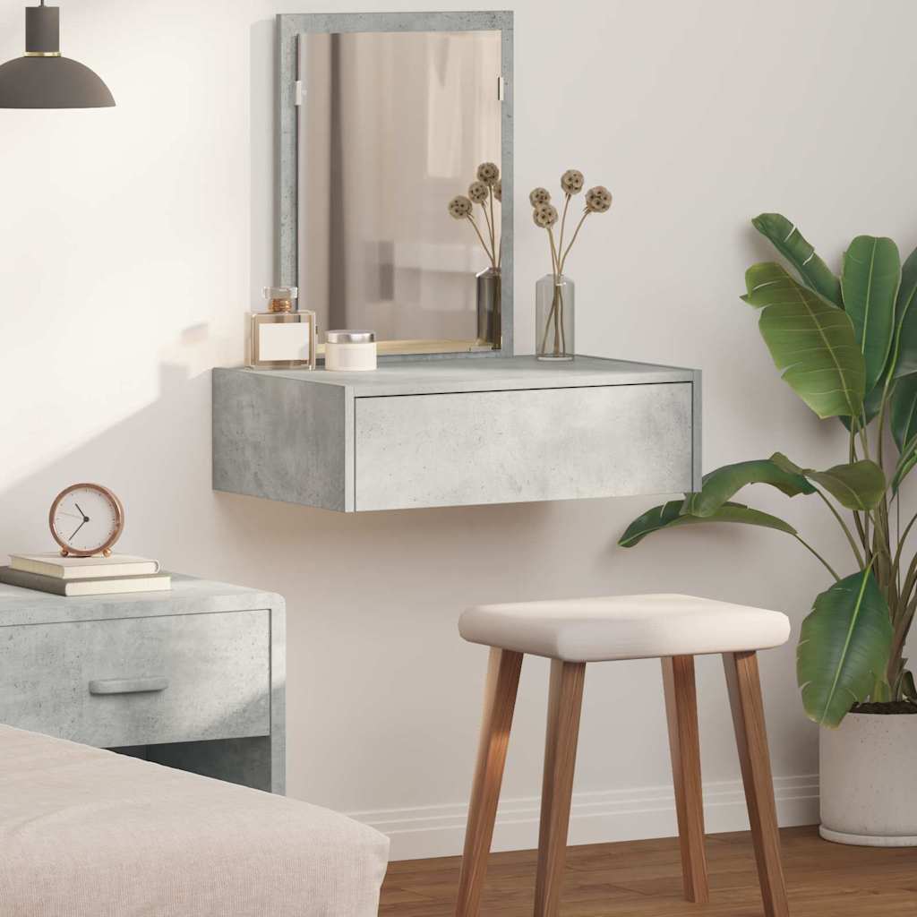 Dressing Table Brown Engineered Wood