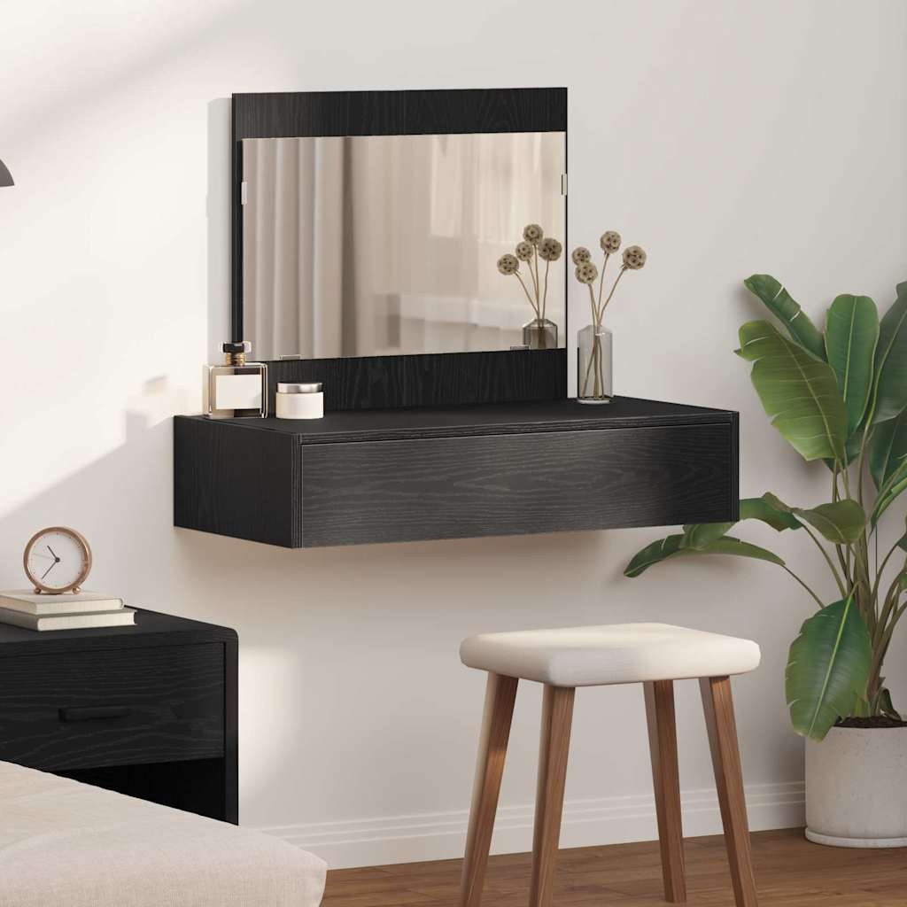 Dressing Table Brown Engineered Wood