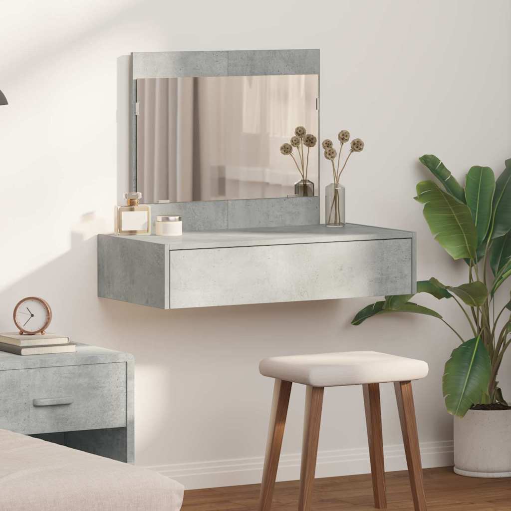 Dressing Table Brown Engineered Wood