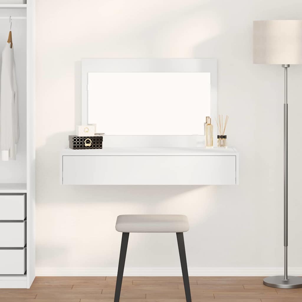 Dressing Table Brown Engineered Wood