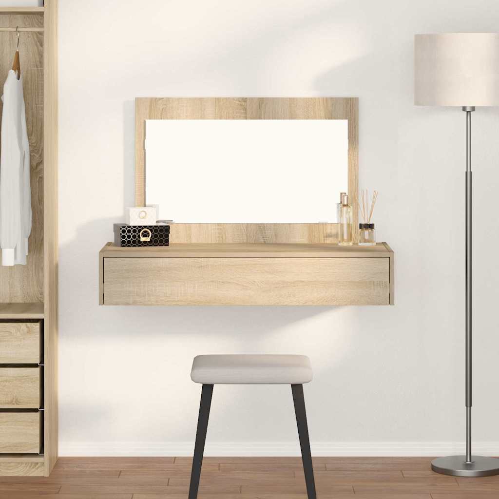 Dressing Table Brown Engineered Wood