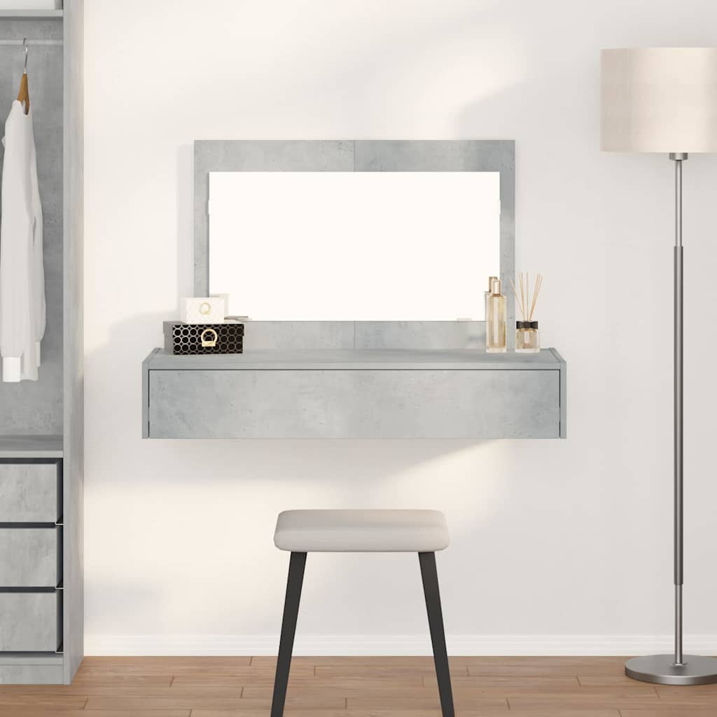 Dressing Table Brown Engineered Wood