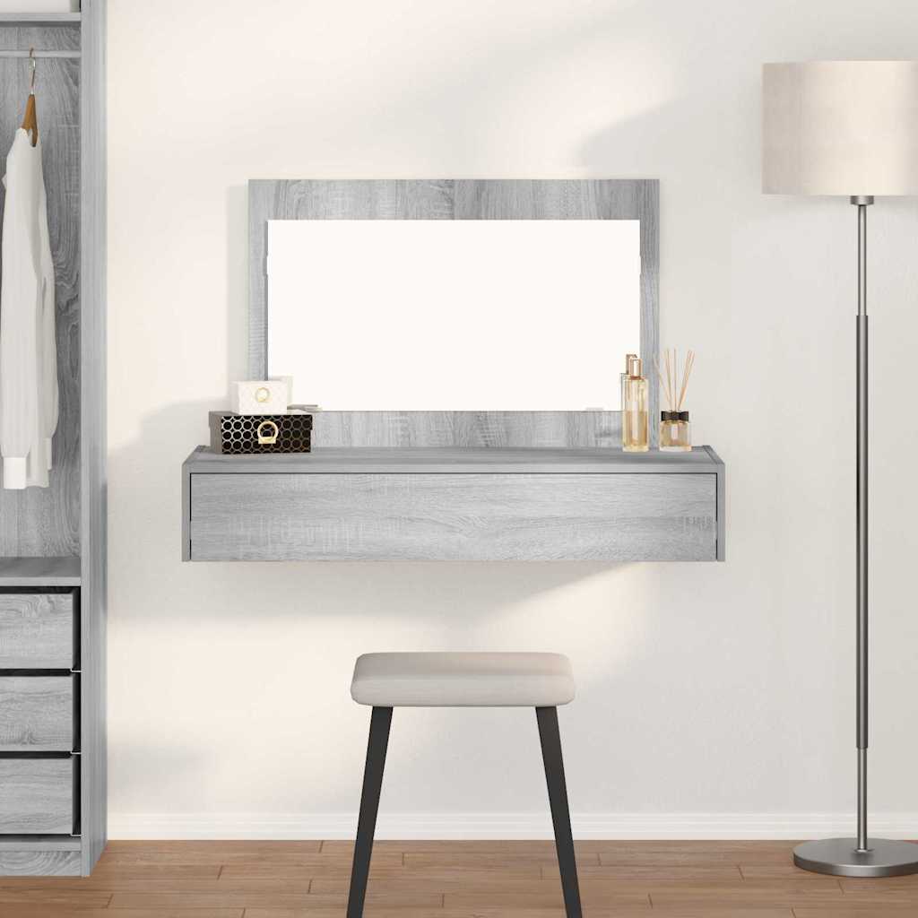 Dressing Table Brown Engineered Wood